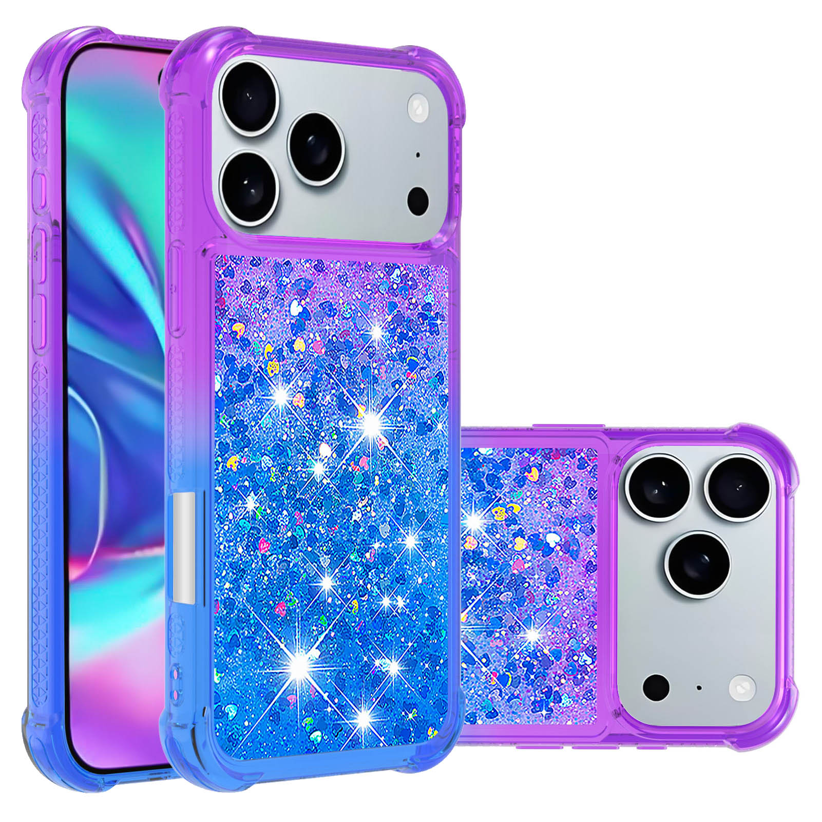 Fragance X - Gradient Bling Glitter Liquid Quicksand Phone