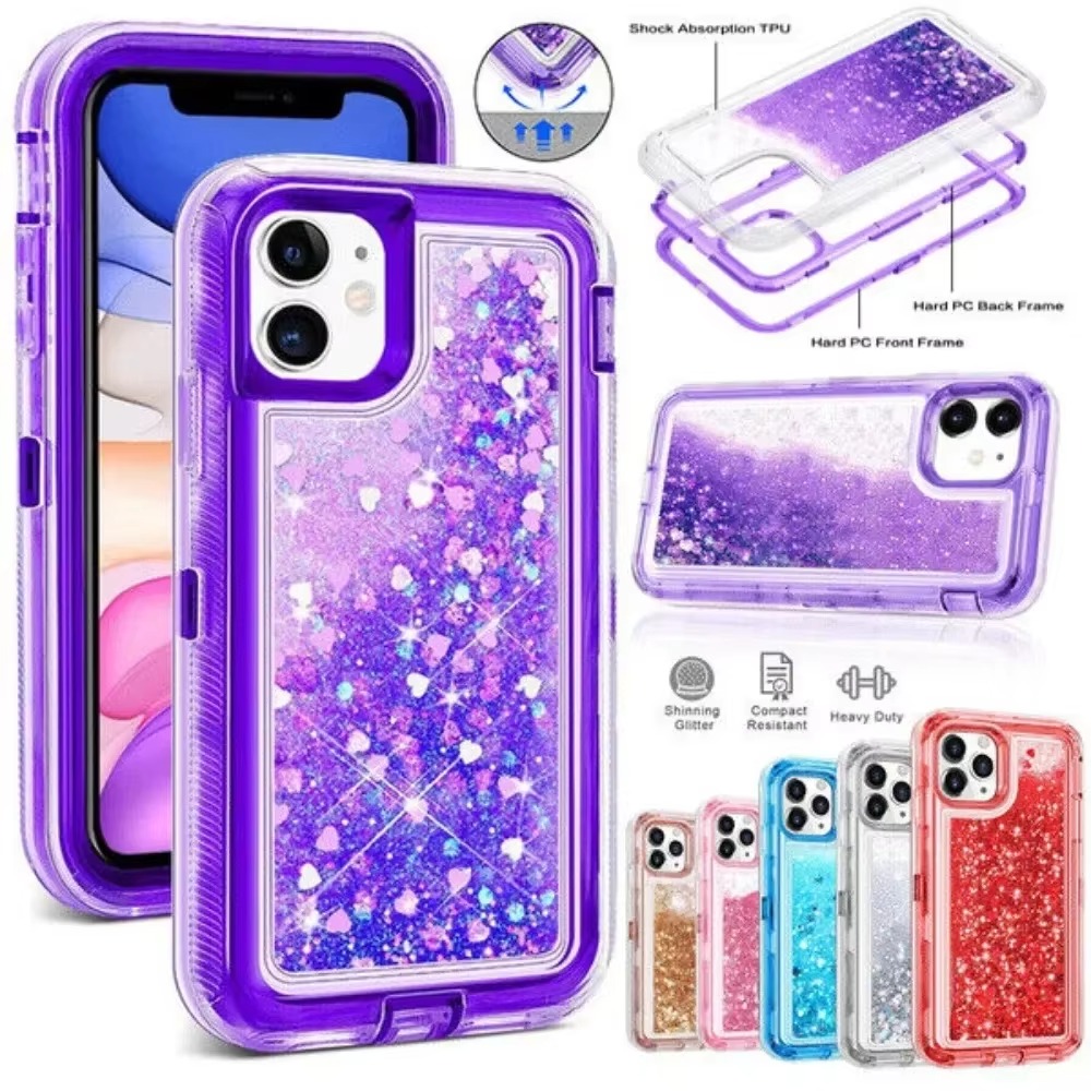 Fragance X - Glitter Dynamic Liquid Quicksand Case for
