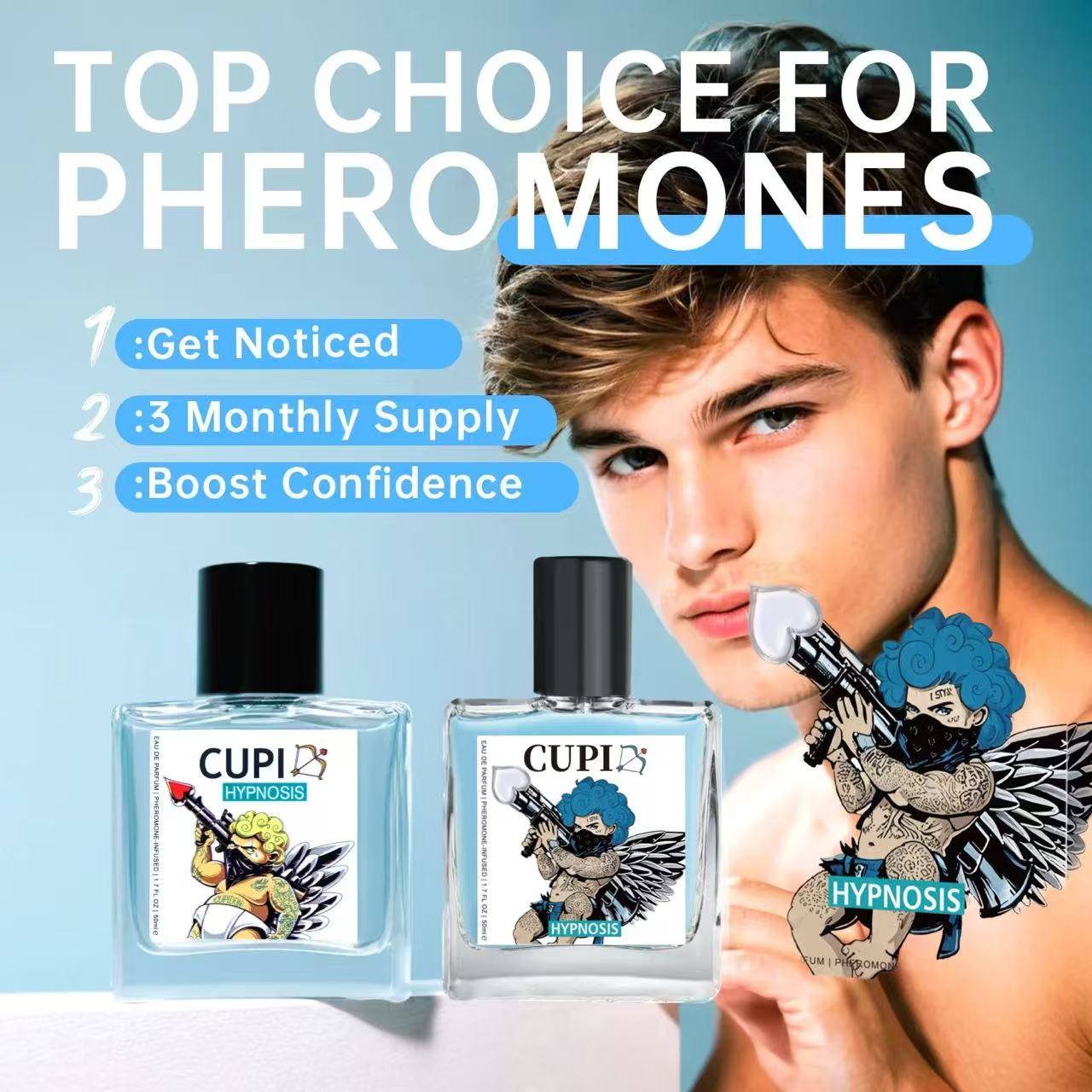Perfume Aqua Fragrance - 10/50ML Cupid Pheromone Hypnosis Perfume Original