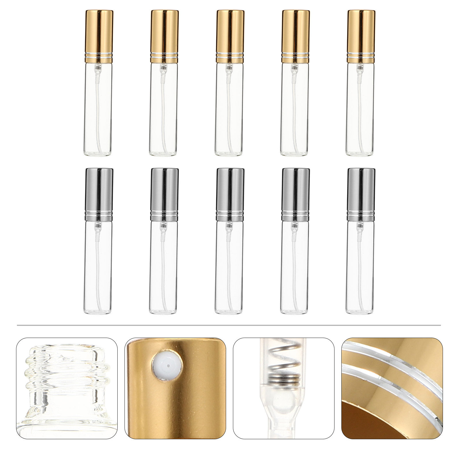 10Pcs High Quality Clear Glass - огляд і ціна Perfume Quality Fragrance Oils