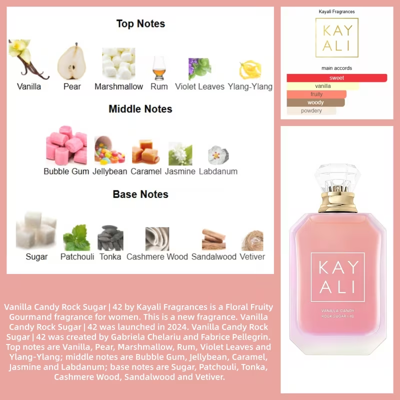 KAYALI Vanilla Candy Rock Suga - огляд і ціна Perfume Fragrance Vanilla