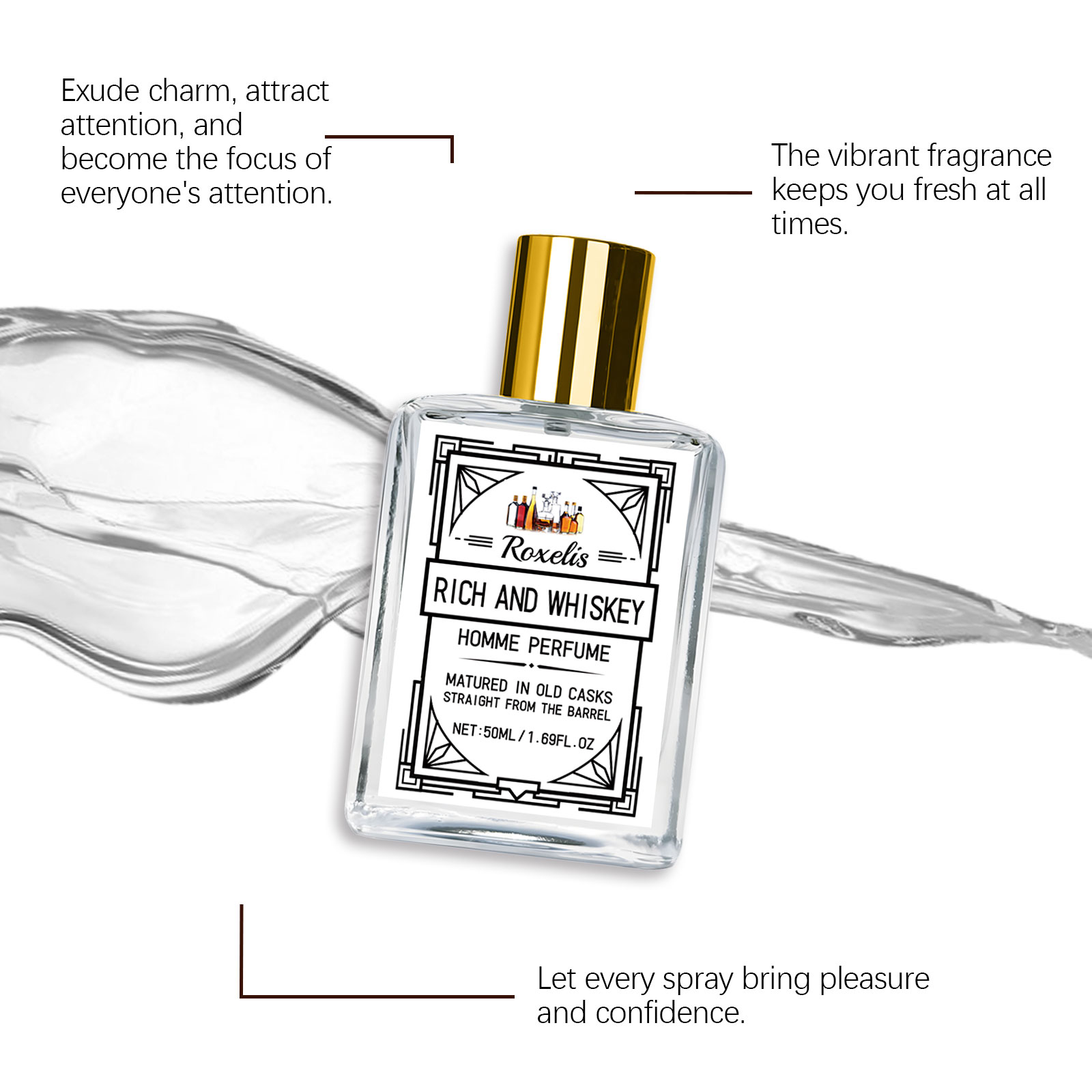 Roxelis 50ml Charm Whisky Men' - огляд і ціна Perfume And Fragrance